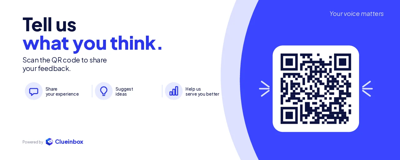 Wide banner with the QR code